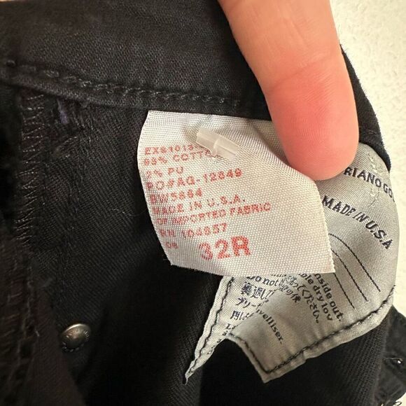 AG Adriano Goldschmied Anthropologie Women’s The Angel Bootcut Raw Hem Black Den - Picture 10 of 12